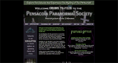Desktop Screenshot of pensacolaparanormalsociety.com